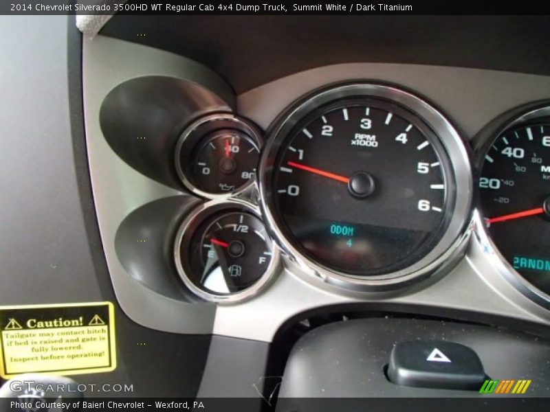 Summit White / Dark Titanium 2014 Chevrolet Silverado 3500HD WT Regular Cab 4x4 Dump Truck