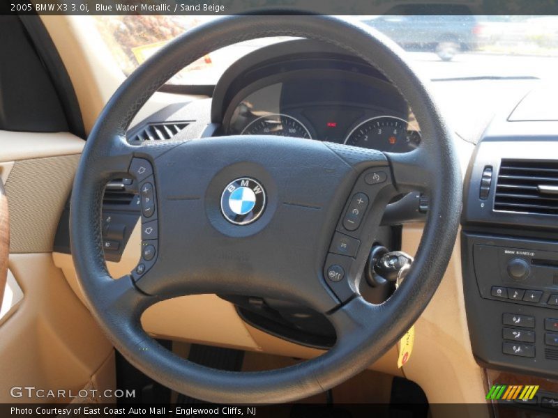 Blue Water Metallic / Sand Beige 2005 BMW X3 3.0i