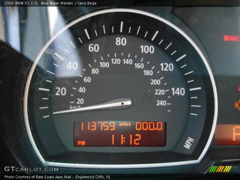 Blue Water Metallic / Sand Beige 2005 BMW X3 3.0i