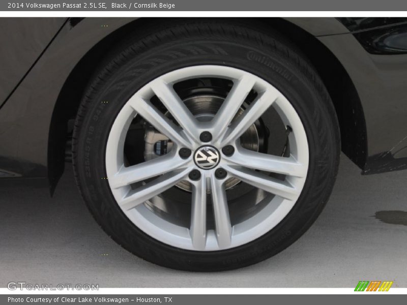 Black / Cornsilk Beige 2014 Volkswagen Passat 2.5L SE