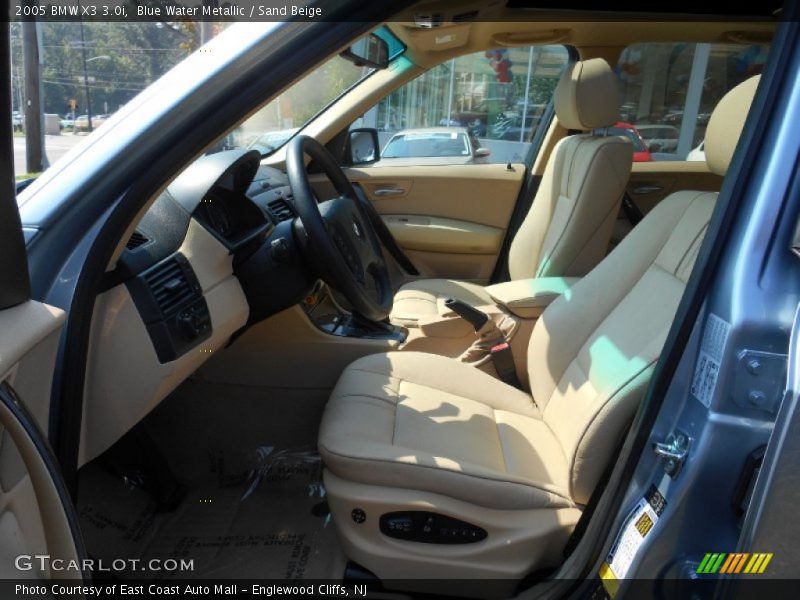 Blue Water Metallic / Sand Beige 2005 BMW X3 3.0i