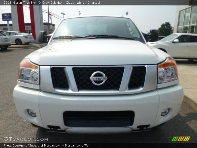 Glacier White / Charcoal 2013 Nissan Titan Pro-4X Crew Cab 4x4