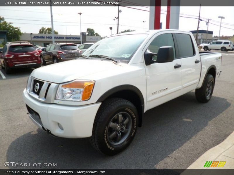 Glacier White / Charcoal 2013 Nissan Titan Pro-4X Crew Cab 4x4