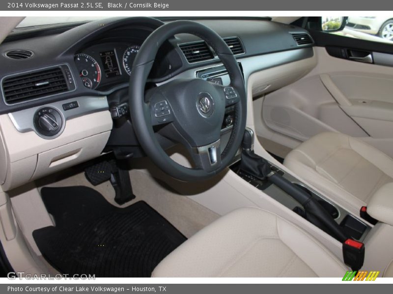 Black / Cornsilk Beige 2014 Volkswagen Passat 2.5L SE