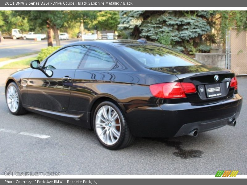 Black Sapphire Metallic / Black 2011 BMW 3 Series 335i xDrive Coupe