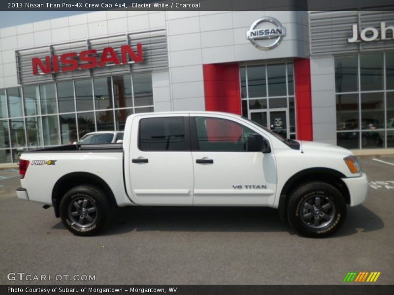 Glacier White / Charcoal 2013 Nissan Titan Pro-4X Crew Cab 4x4