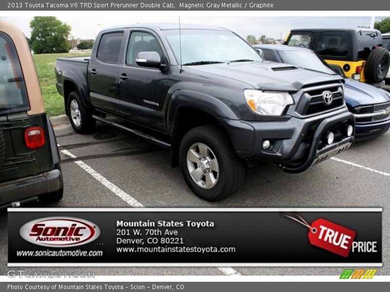 Magnetic Gray Metallic / Graphite 2013 Toyota Tacoma V6 TRD Sport Prerunner Double Cab