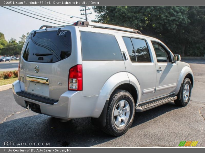Silver Lightning Metallic / Desert 2005 Nissan Pathfinder SE 4x4