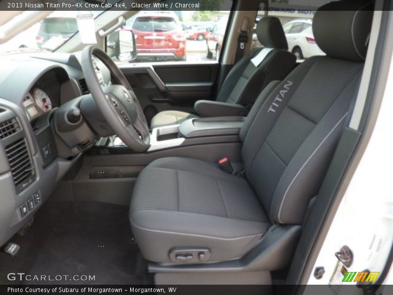Glacier White / Charcoal 2013 Nissan Titan Pro-4X Crew Cab 4x4