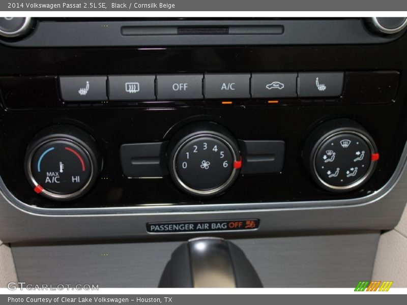 Black / Cornsilk Beige 2014 Volkswagen Passat 2.5L SE