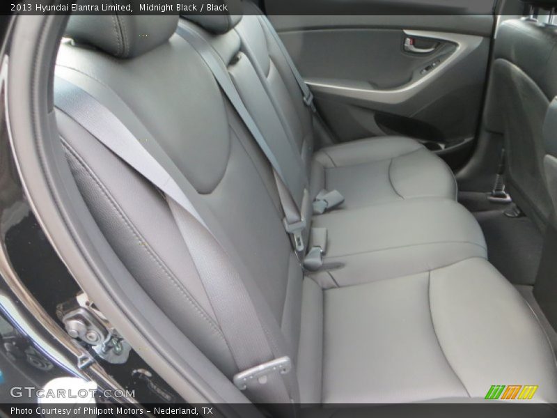 Midnight Black / Black 2013 Hyundai Elantra Limited