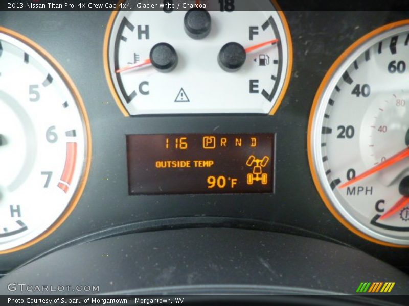 Glacier White / Charcoal 2013 Nissan Titan Pro-4X Crew Cab 4x4