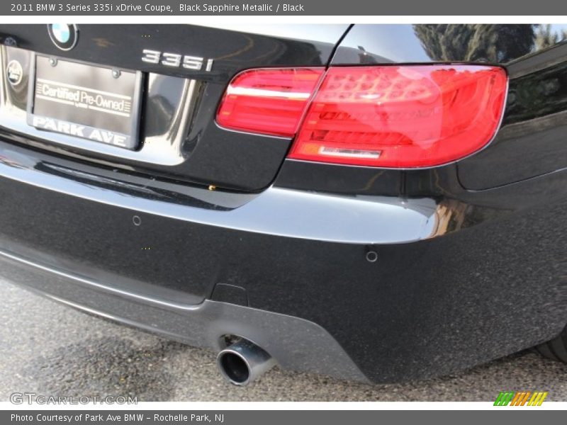 Black Sapphire Metallic / Black 2011 BMW 3 Series 335i xDrive Coupe