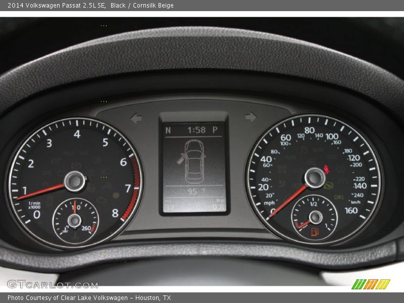 Black / Cornsilk Beige 2014 Volkswagen Passat 2.5L SE