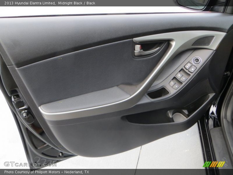Midnight Black / Black 2013 Hyundai Elantra Limited