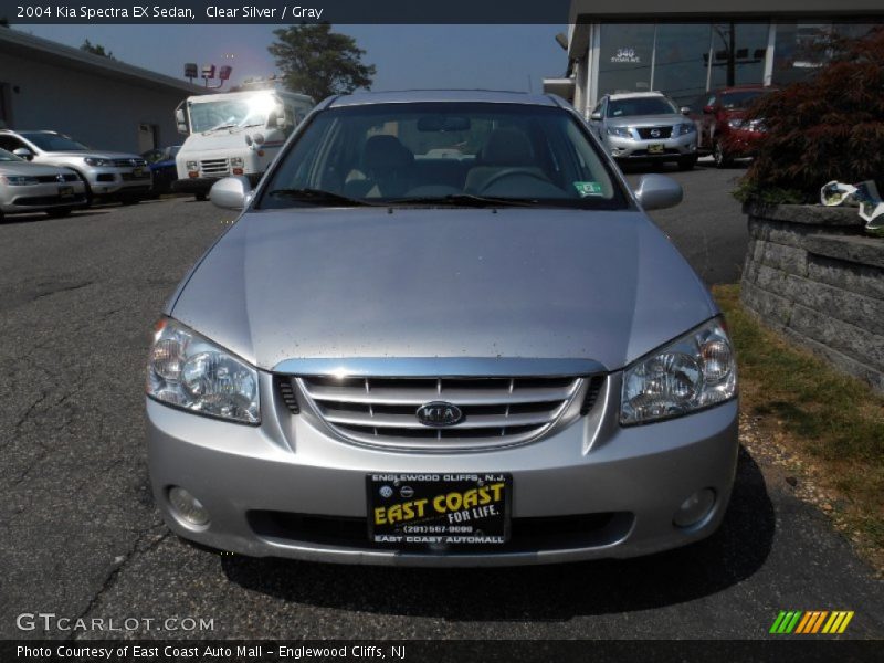 Clear Silver / Gray 2004 Kia Spectra EX Sedan