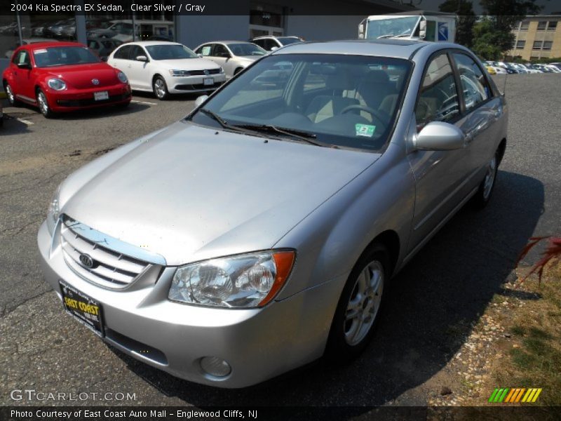 Clear Silver / Gray 2004 Kia Spectra EX Sedan