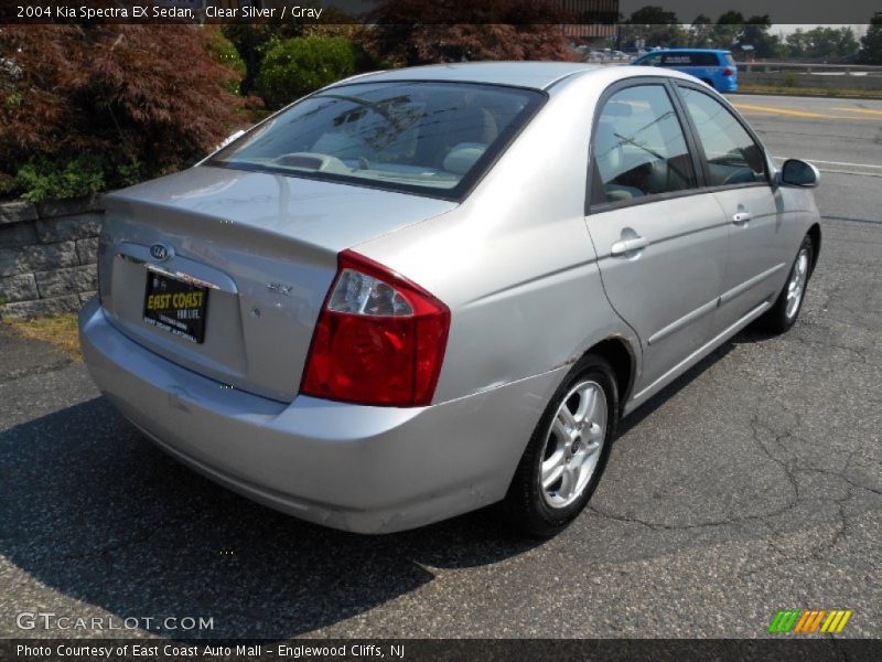 Clear Silver / Gray 2004 Kia Spectra EX Sedan