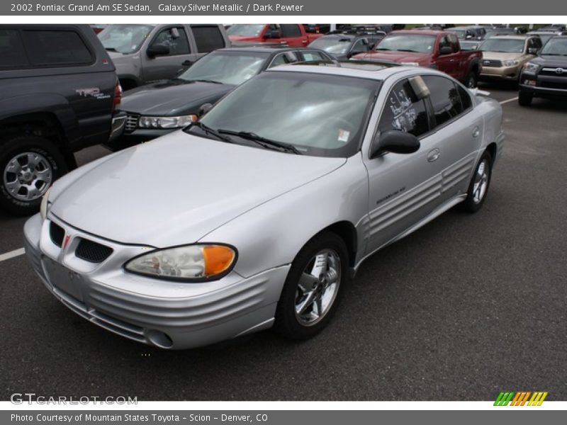 Galaxy Silver Metallic / Dark Pewter 2002 Pontiac Grand Am SE Sedan