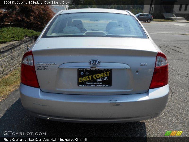 Clear Silver / Gray 2004 Kia Spectra EX Sedan