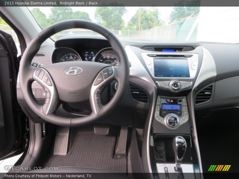 Midnight Black / Black 2013 Hyundai Elantra Limited
