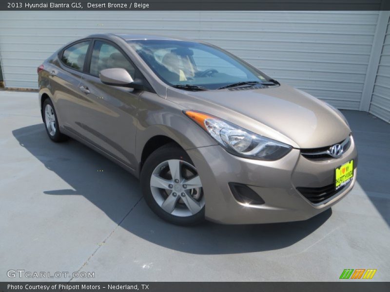 Desert Bronze / Beige 2013 Hyundai Elantra GLS