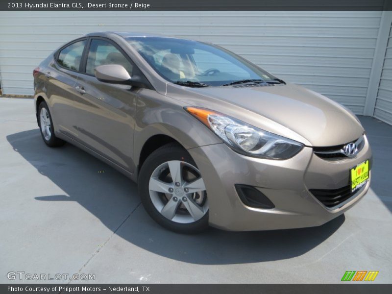 Desert Bronze / Beige 2013 Hyundai Elantra GLS