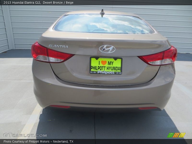 Desert Bronze / Beige 2013 Hyundai Elantra GLS
