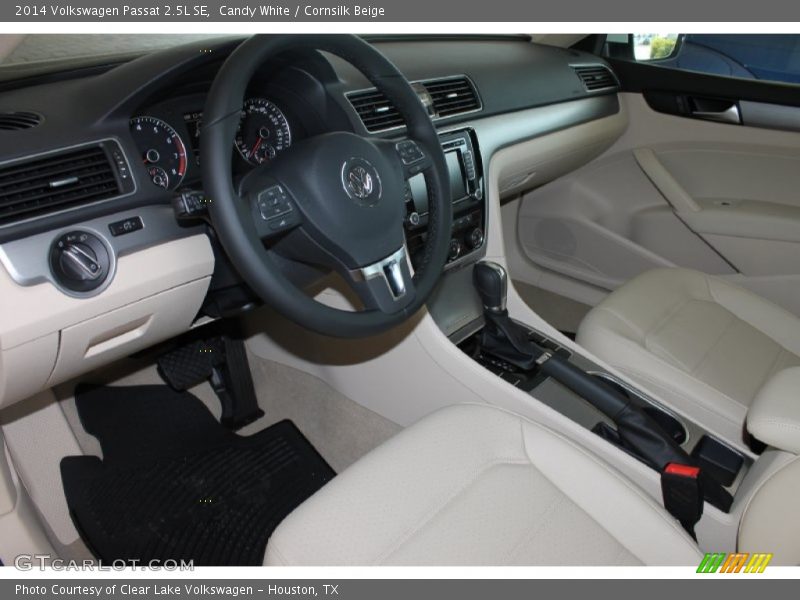 Candy White / Cornsilk Beige 2014 Volkswagen Passat 2.5L SE