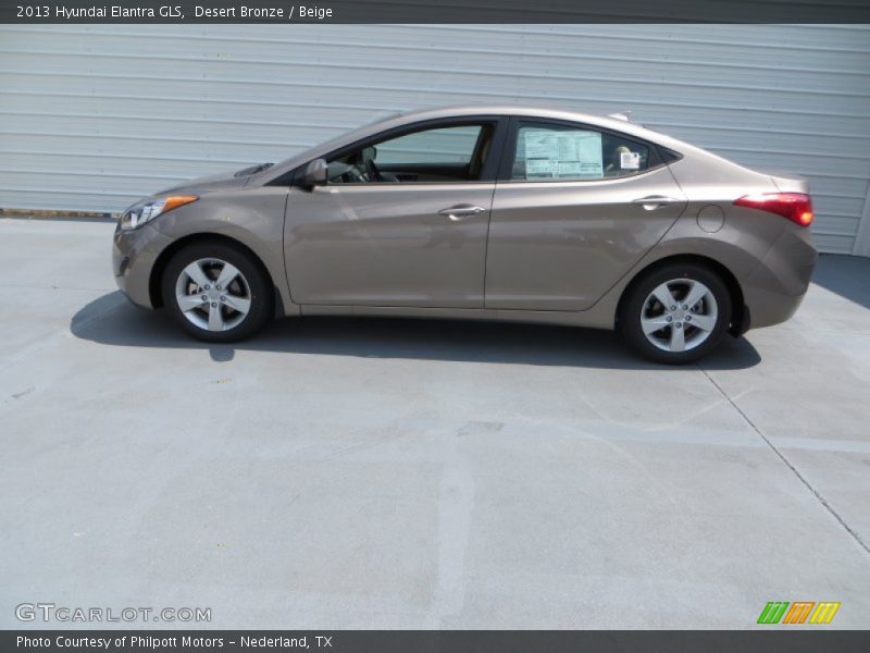 Desert Bronze / Beige 2013 Hyundai Elantra GLS