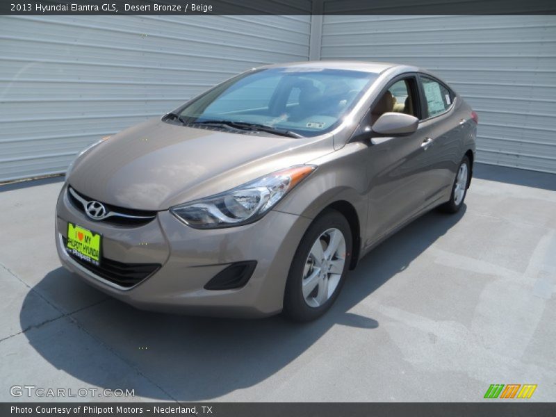 Desert Bronze / Beige 2013 Hyundai Elantra GLS