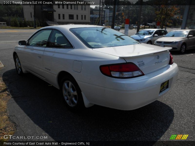 White Diamond Pearl / Ivory 2001 Toyota Solara SLE V6 Coupe