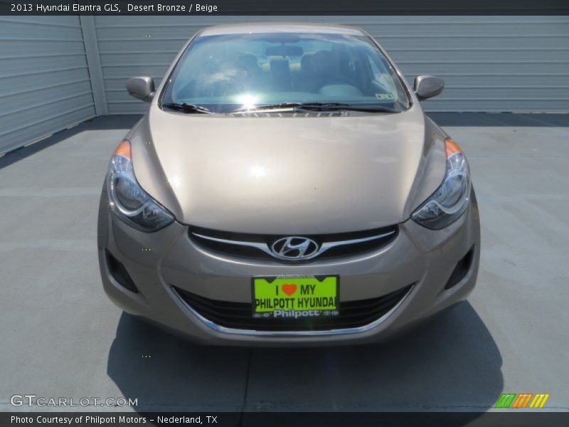 Desert Bronze / Beige 2013 Hyundai Elantra GLS