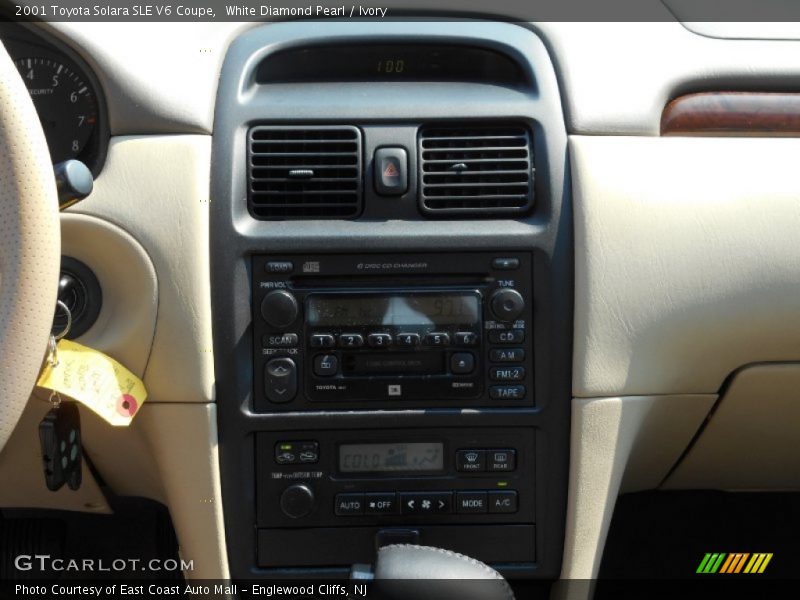 White Diamond Pearl / Ivory 2001 Toyota Solara SLE V6 Coupe