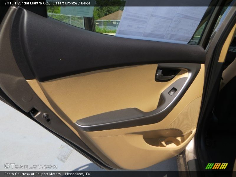 Desert Bronze / Beige 2013 Hyundai Elantra GLS