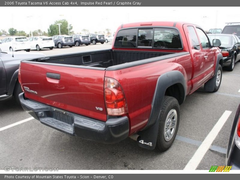 Impulse Red Pearl / Graphite Gray 2006 Toyota Tacoma V6 Access Cab 4x4