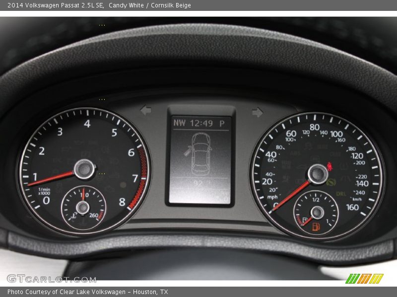 Candy White / Cornsilk Beige 2014 Volkswagen Passat 2.5L SE