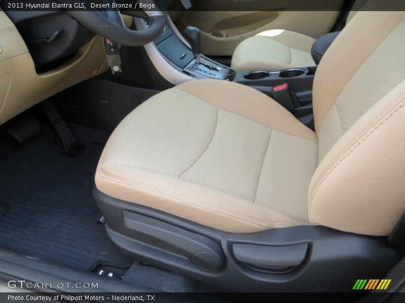Desert Bronze / Beige 2013 Hyundai Elantra GLS