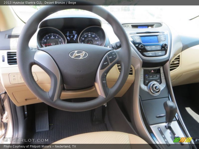 Desert Bronze / Beige 2013 Hyundai Elantra GLS