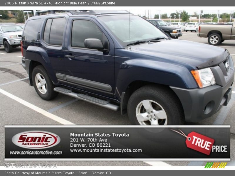 Midnight Blue Pearl / Steel/Graphite 2006 Nissan Xterra SE 4x4