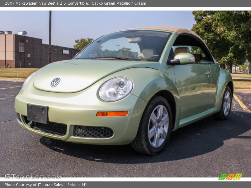 Gecko Green Metallic / Cream 2007 Volkswagen New Beetle 2.5 Convertible