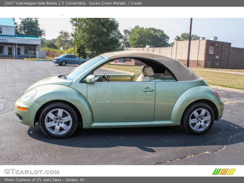 Gecko Green Metallic / Cream 2007 Volkswagen New Beetle 2.5 Convertible