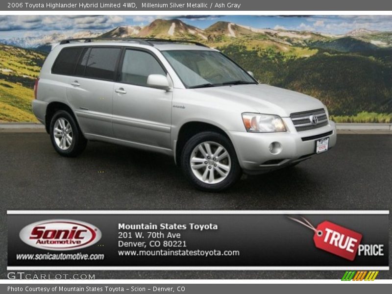Millenium Silver Metallic / Ash Gray 2006 Toyota Highlander Hybrid Limited 4WD