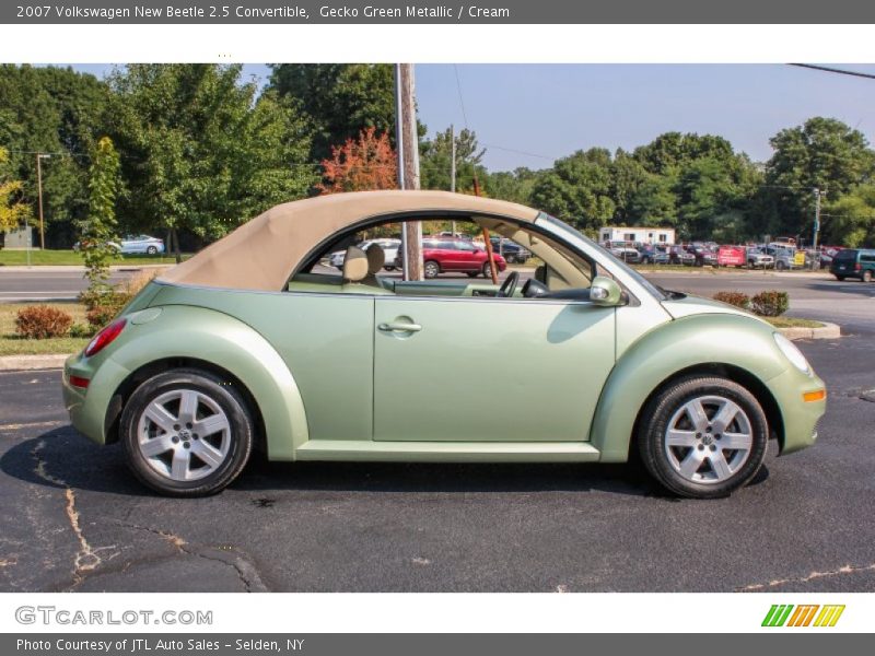 Gecko Green Metallic / Cream 2007 Volkswagen New Beetle 2.5 Convertible