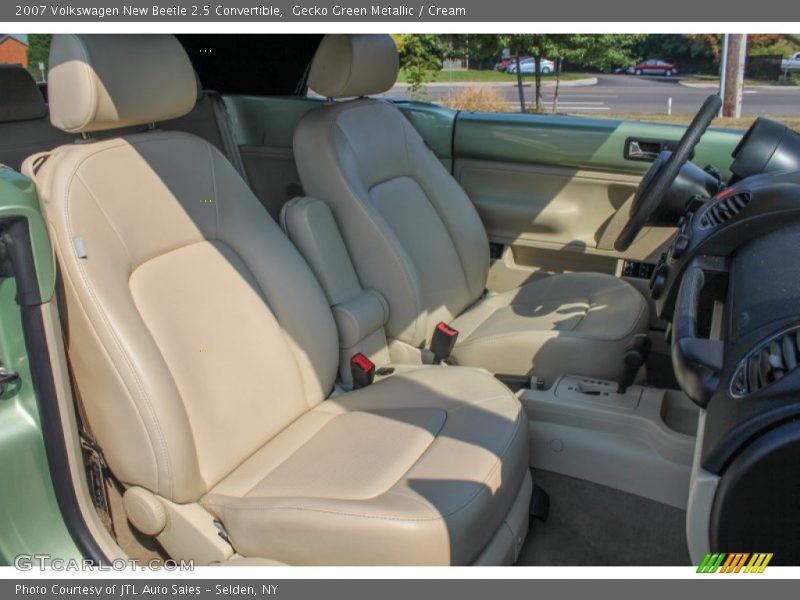Gecko Green Metallic / Cream 2007 Volkswagen New Beetle 2.5 Convertible