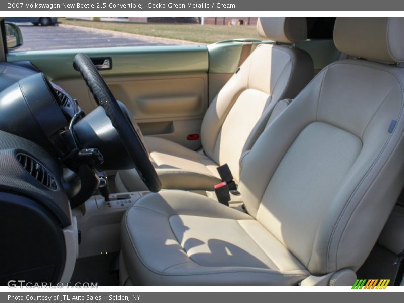 Gecko Green Metallic / Cream 2007 Volkswagen New Beetle 2.5 Convertible
