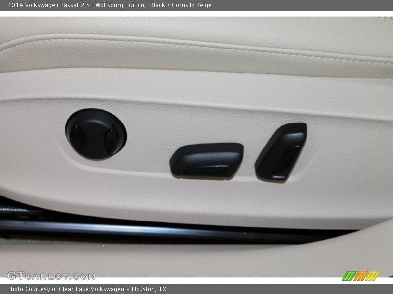 Black / Cornsilk Beige 2014 Volkswagen Passat 2.5L Wolfsburg Edition