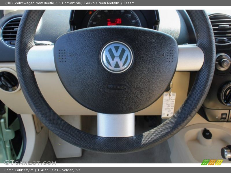 Gecko Green Metallic / Cream 2007 Volkswagen New Beetle 2.5 Convertible