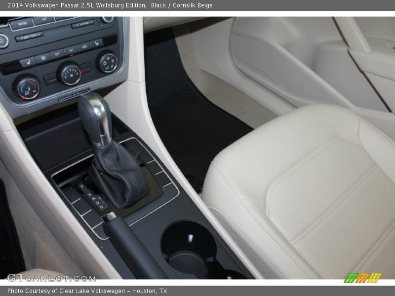 Black / Cornsilk Beige 2014 Volkswagen Passat 2.5L Wolfsburg Edition