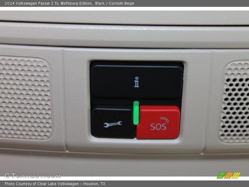 Black / Cornsilk Beige 2014 Volkswagen Passat 2.5L Wolfsburg Edition